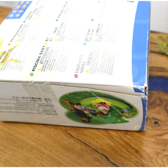 Retro Intex The Wet Set Tropical Vinyl Inflatable Baby Pool New Old Stock SEALED - Picture 6 of 7